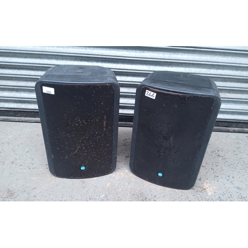 266 - A pair of RCF monitor 8 speakers