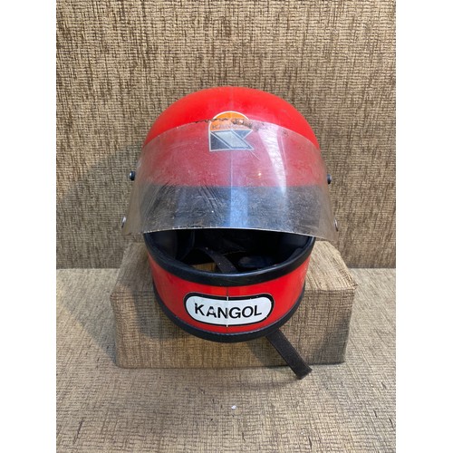 1256 - B.S.A motorcycles ltd motorbike body with a kangol motorcycle helmet.