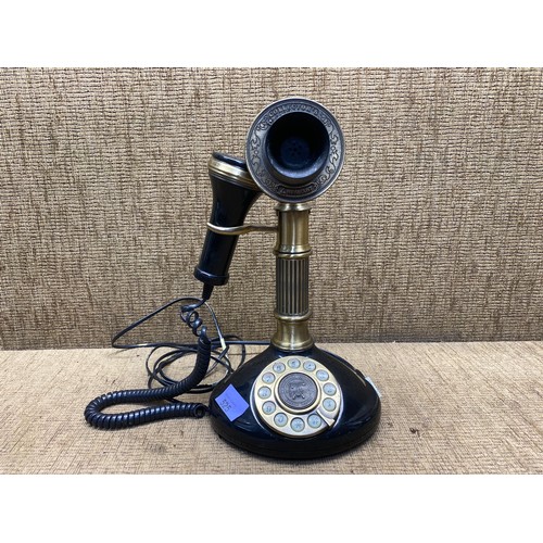 525 - Vintage style reproduction paramount candle stick telephone.