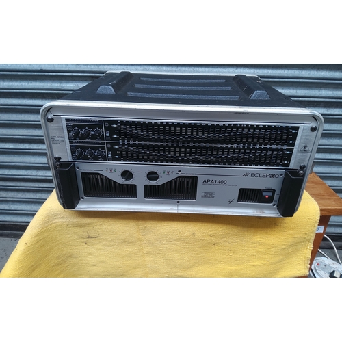 278 - Ecler APA 1400 switching power amplifier in hard carry case