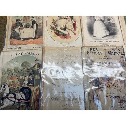 653 - Set of lobby prints from Wolf Gang with Thunder and Tom Mix. Also a collection of early theatre musi... 