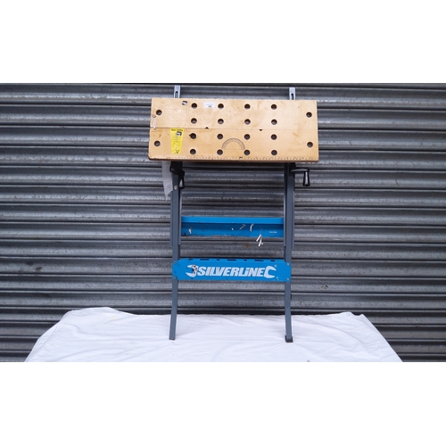 68 - Silverline adjustable work bench