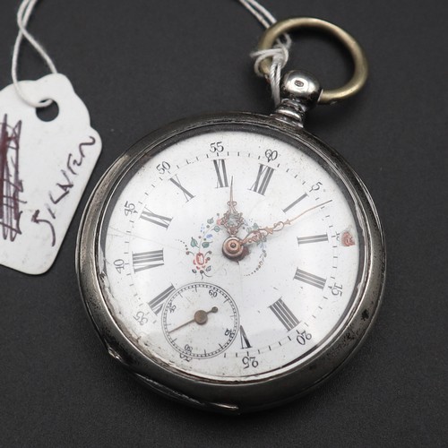 865 - Silver pocket watch.