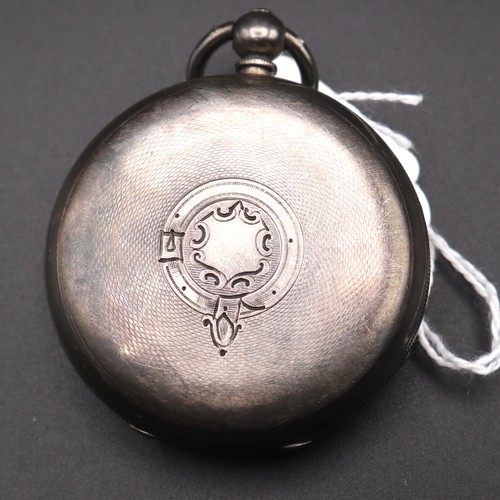 867 - Silver pocket watch by W E Watt Ltd Nottingham. The Greenwich lever.