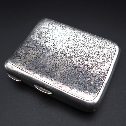 870 - Silver cigarette case, Stokes & Ireland Ltd (William Henry Stokes & Arthur George Ireland) Chester 1... 