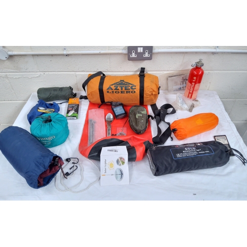 112 - Selection of outdoor hiking and camping equipment