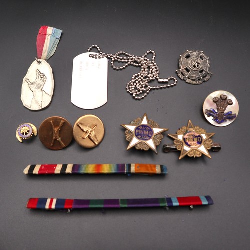 876 - Selection of Military and fraternal items.