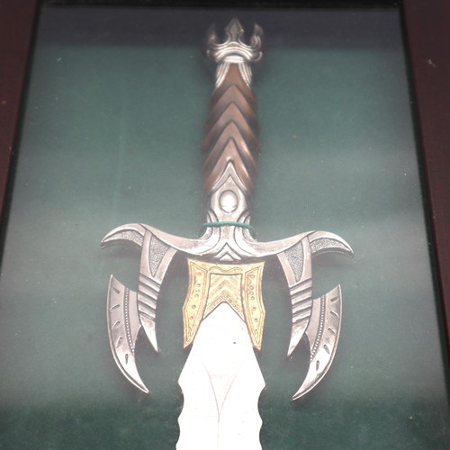 707 - Collectable fantasy dagger in case. 22x46cm.