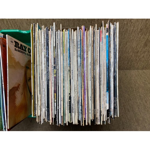 139 - large collection of easy listing and classical vinyl records.