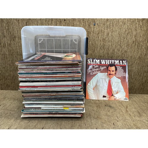 140 - large collection of easy listing and classical vinyl records.