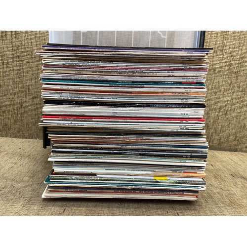 140 - large collection of easy listing and classical vinyl records.