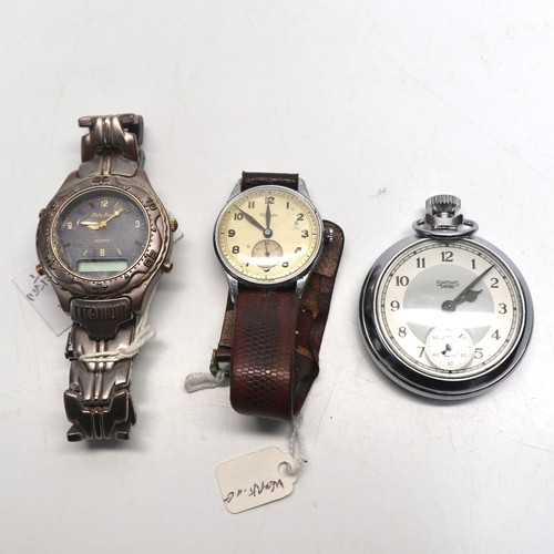 863 - watches and pocket watches including a Titanium.