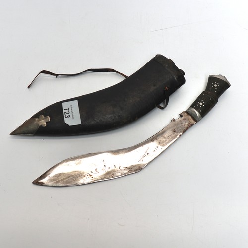 723 - Decorative kukri knife 34cm.