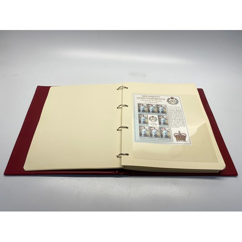 789 - Collection of stamps, post cards and ephemera including: The Queens 80th birthday stamp and cover co... 