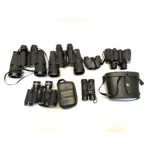 517 - Selection of 6 binoculars including: BSA and Prinz.