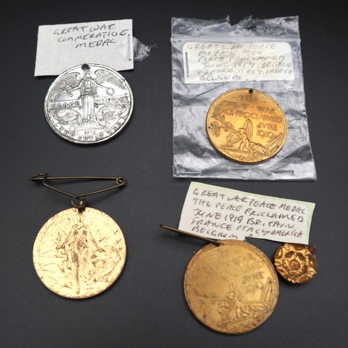 774 - Four WW1 commemorative medals.