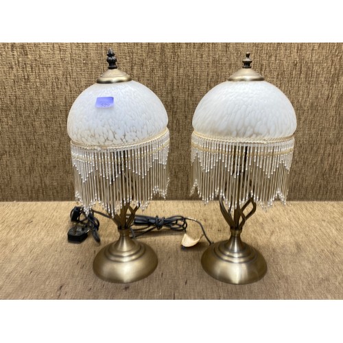 529 - Antique vintage 1920s style table top lamps.