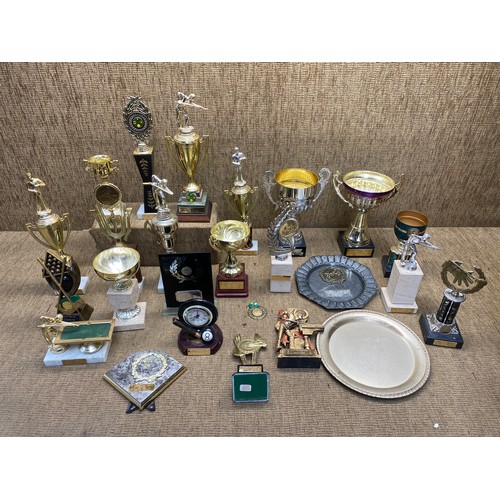 220 - Large selection of various trophies.