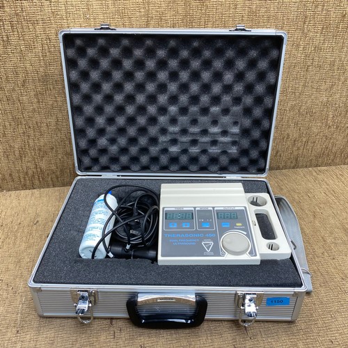 1150 - A dual frequency ultrasound machine Therasonic 450 in a hard carry case.