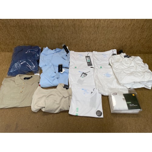 250 - A collection men's clothing Including Carson and blue harbor.  (mostly as new retail packaged with t... 