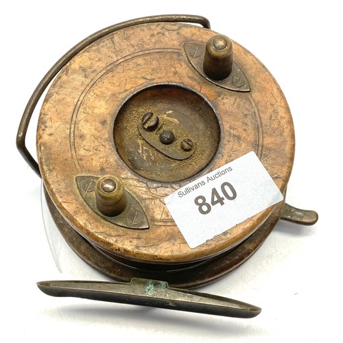 840 - Antique Hardees PAT 'The Silex' No.2 reel.