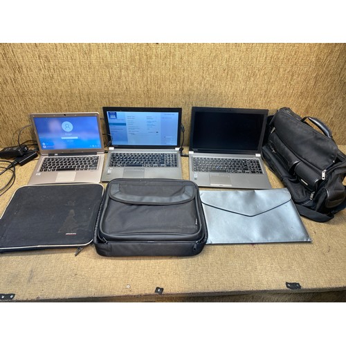 308 - 3 laptops including: ACER aspire S3, Toshiba techra x2.