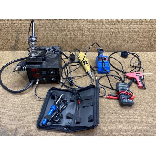 309 - Selection of soldering equipment including: SMB-work station.