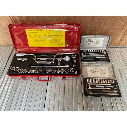 324 - 3 high quality socket sets.