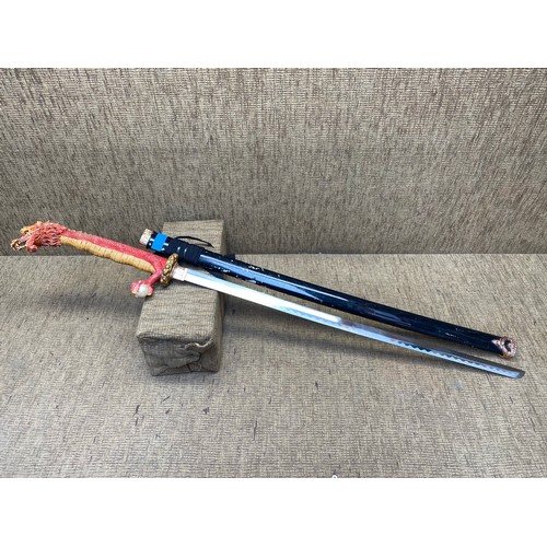 1073 - Replica handmade ornamental katana from an anime (collection only).