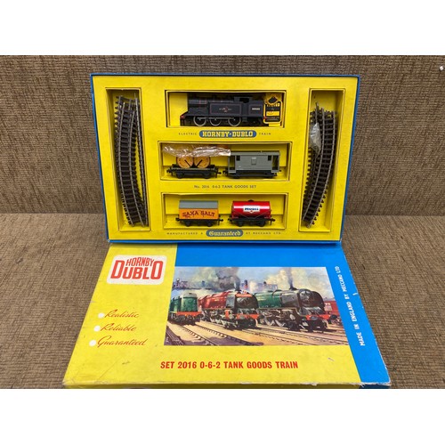 1092 - Hornby Dublo 2-Rail 2016 BR 0-6-2 Tank Goods Train Set.