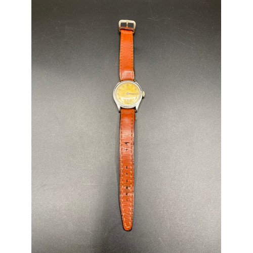 848 - Omega dress watch serial number 9468503 dated 1939. Watch is running with inscription to rear,