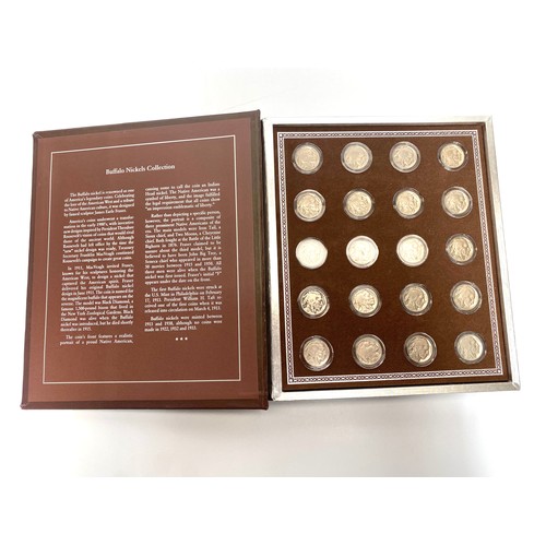 858 - Danbury mint Buffalo Nickels Collection. Complete collection in a presentation box.