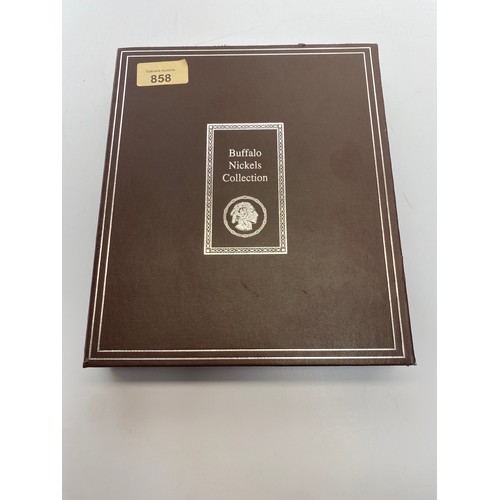 858 - Danbury mint Buffalo Nickels Collection. Complete collection in a presentation box.