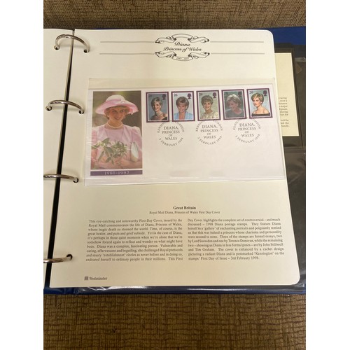 855 - Royal Family album containing collectible coins and first day covers.