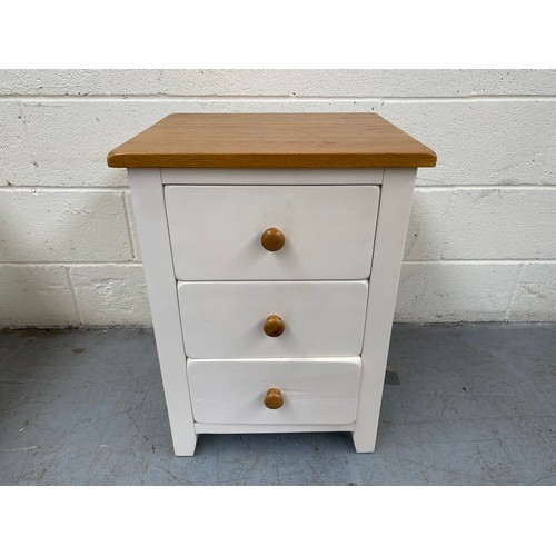 1103 - Modern 3 door side table. height: 67cm