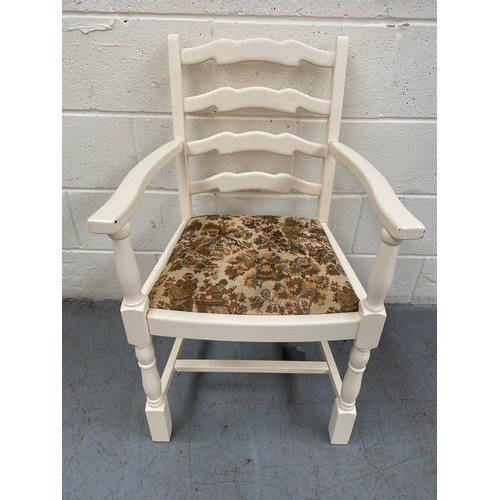 1109 - Carver ladder back chair.