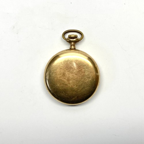 867 - Waltham gold plated pocket watch.