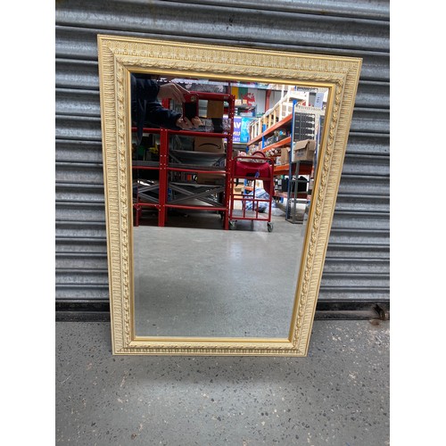 159 - Vintage art nouveau bevel edged mirror.