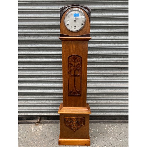 1132 - Grandmother clock with marquetry.