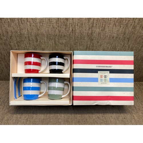 1136 - Collection of 4 Cornishware 4 x 12oz mugs.