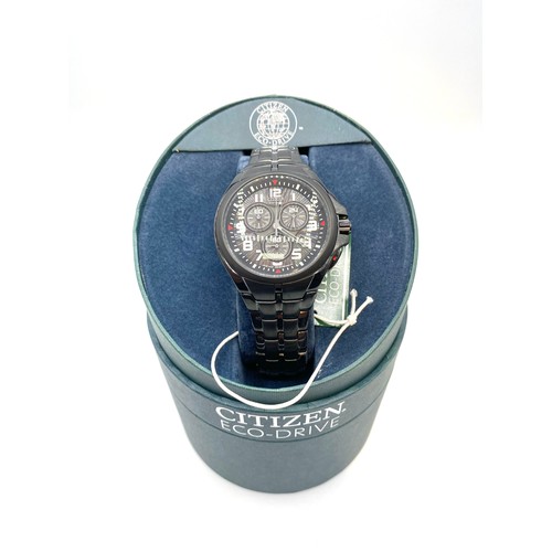 872 - A Citizen chronograph eco-drive watch model number CTZ-B8076