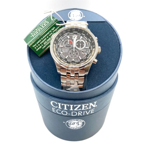 876 - Boxed new Citizen eco-drive watch model number AT0361-57E