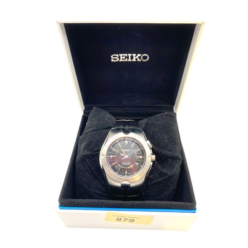 879 - A Seiko arctura kinetic chronograph watch 34H9-BC