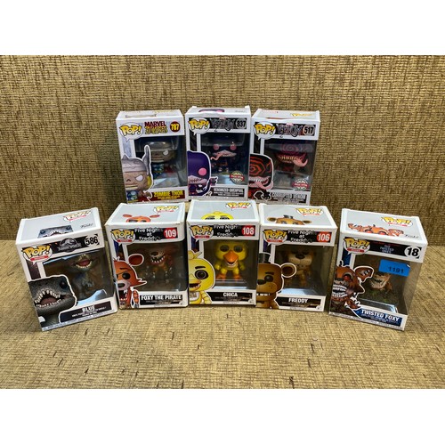 1191 - POP! vinyl figures including: Marvel.