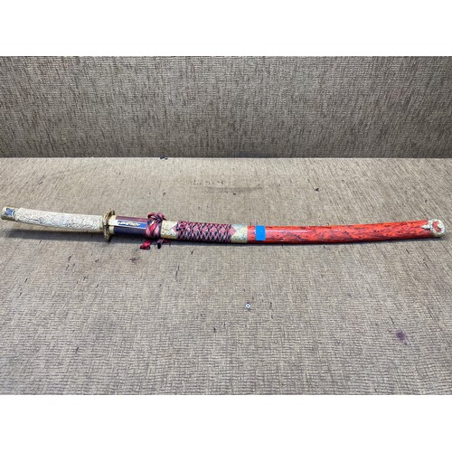 1199 - Hand made decorative Japanese katana (collection only no shipping).