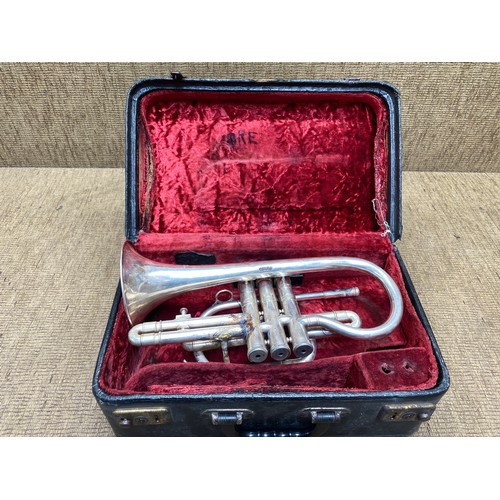 1203 - Vintage Besson Bb New Standard Class A cornet.