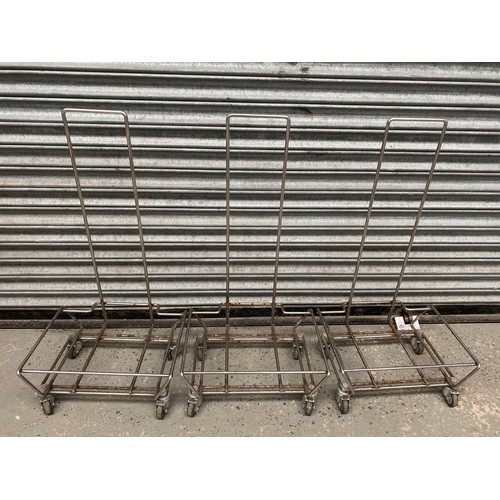 224 - 3 vintage basket trollies.