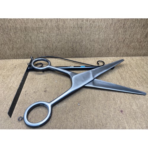 1222 - Large barbers scissors sign; Height: 3ft x 2ft.