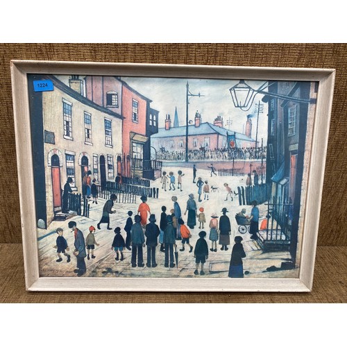 1224 - Vintage framed L. S. Lowry 