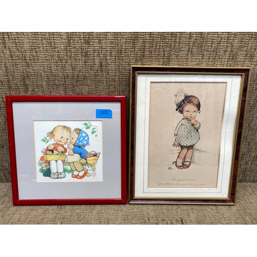 1233 - 2 Mabel Lucy Atwell lithographs.